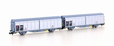 Hobbytrain H24660 - N - 2-tlg. Schiebewandwagen-Set Hbbillns, SBB, Ep. VI